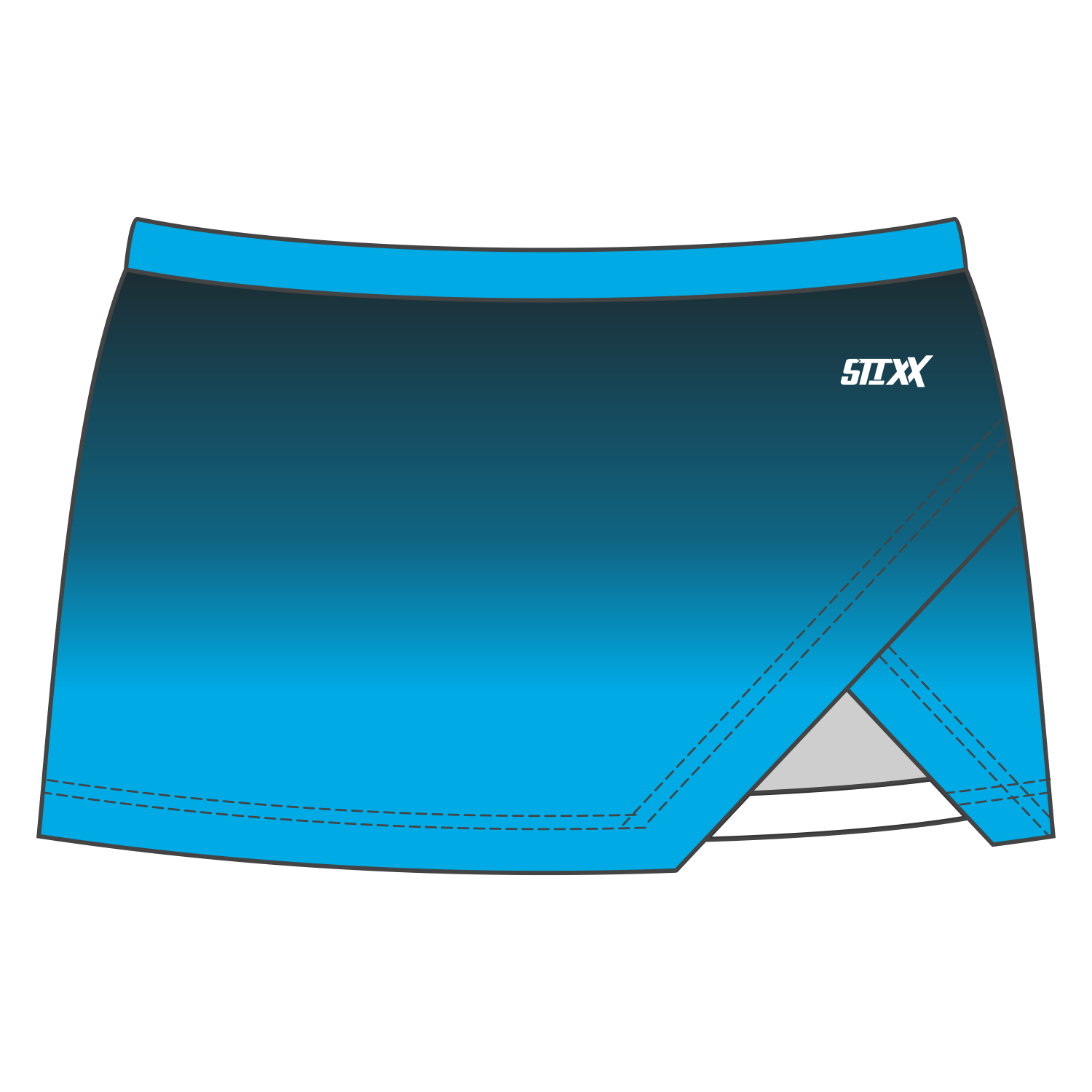 Custom Crossover Vent Cheerleading Skirts