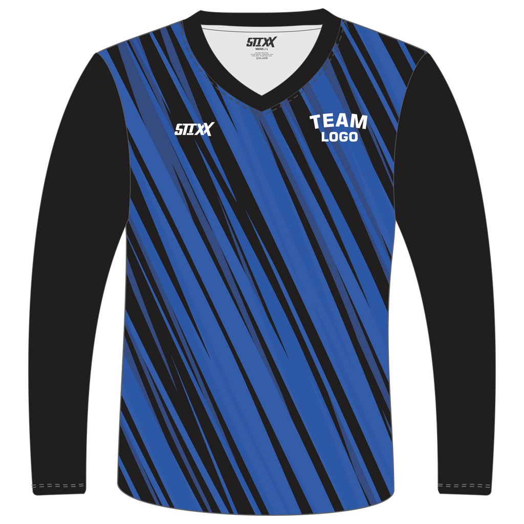 Custom Long‑Sleeve V‑Neck T‑Shirts
