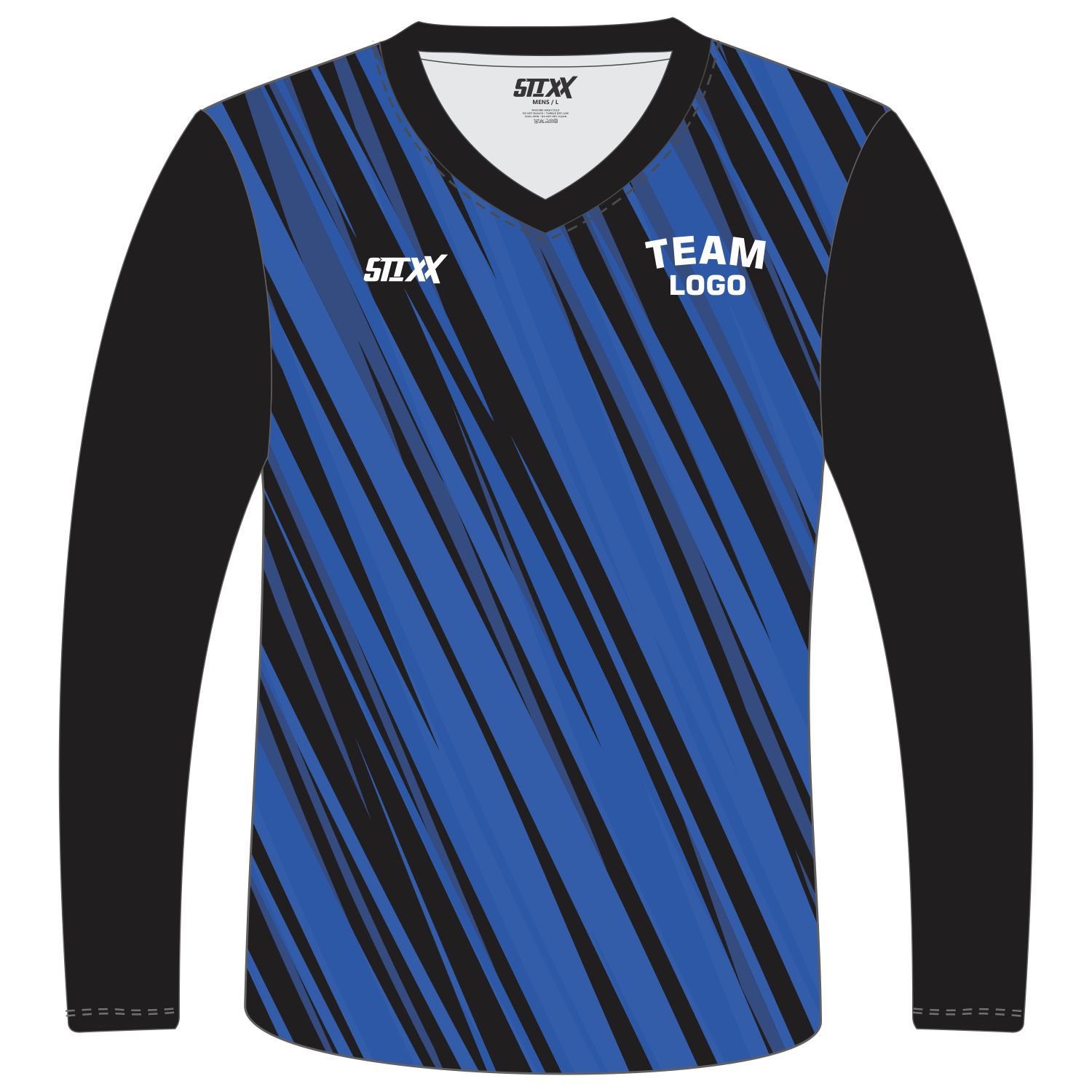 Custom Long‑Sleeve V‑Neck T‑Shirts