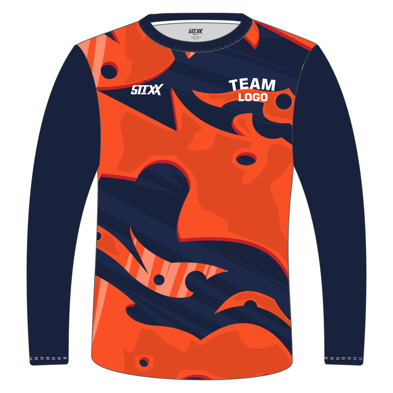 Custom Long‑Sleeve Crew Neck T‑Shirts