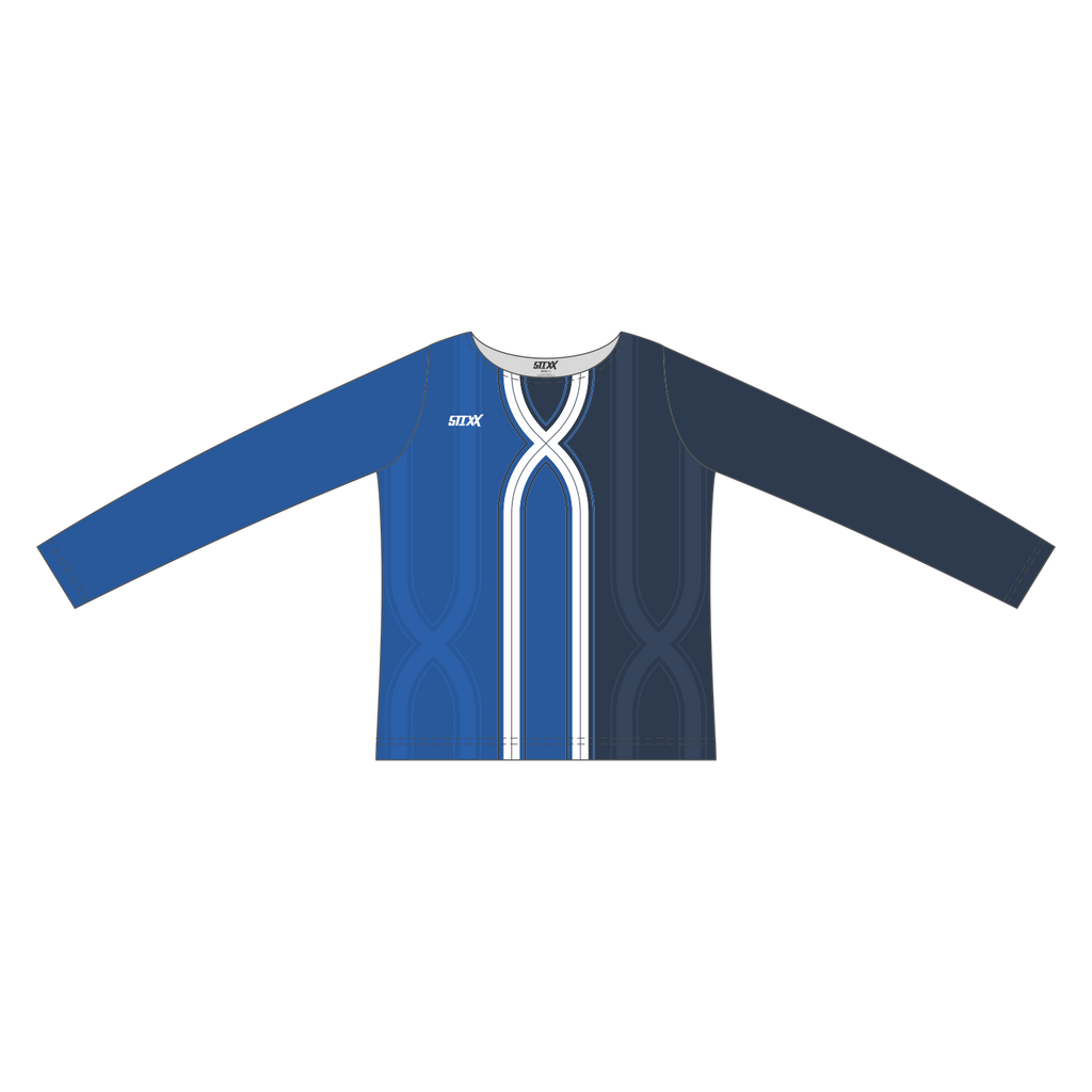 Custom Long Sleeved Crew Neck Cheerleading Shells