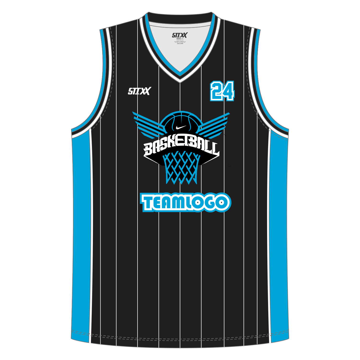 CUSTOM V-NECK BASKETBALL JERSEYS