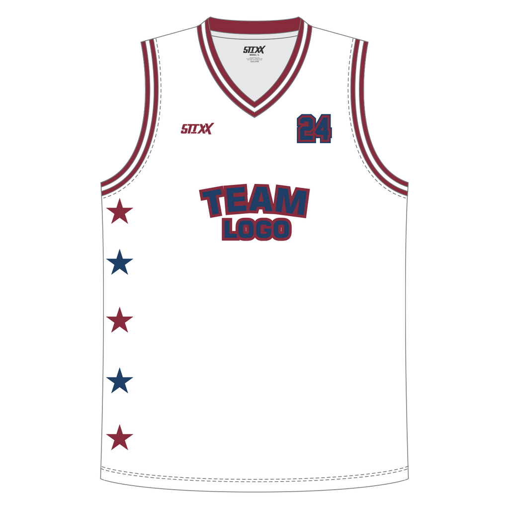 CUSTOM V-NECK BASKETBALL JERSEYS