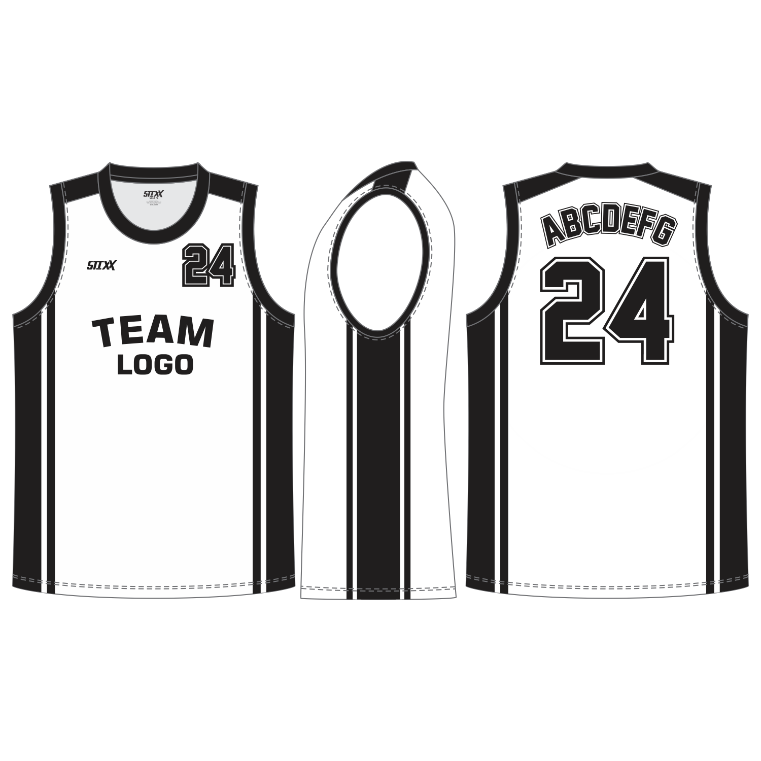 CUSTOM ROUND/CREW NECK BASKETBALL JERSEYS
