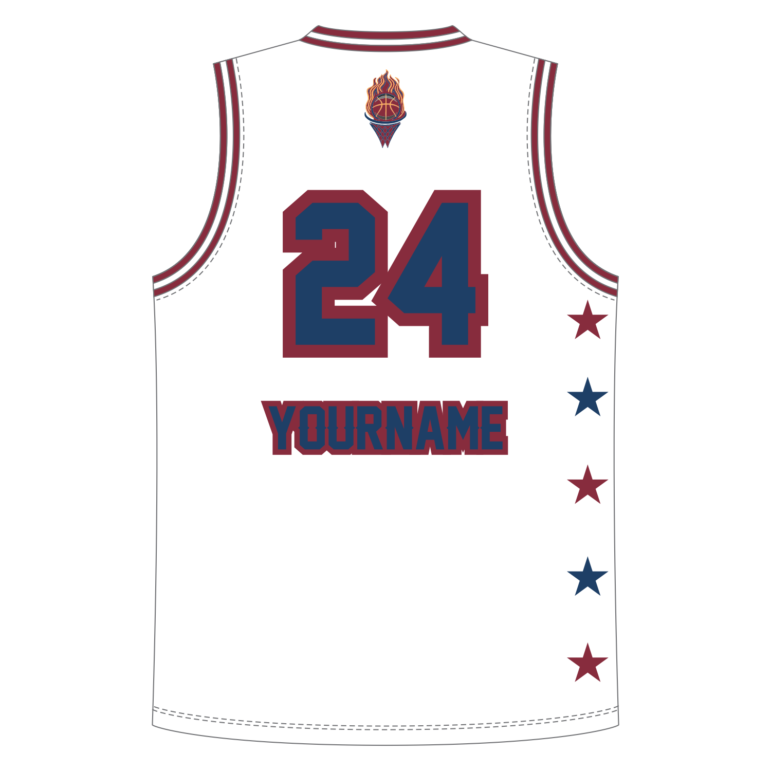 CUSTOM V-NECK BASKETBALL JERSEYS
