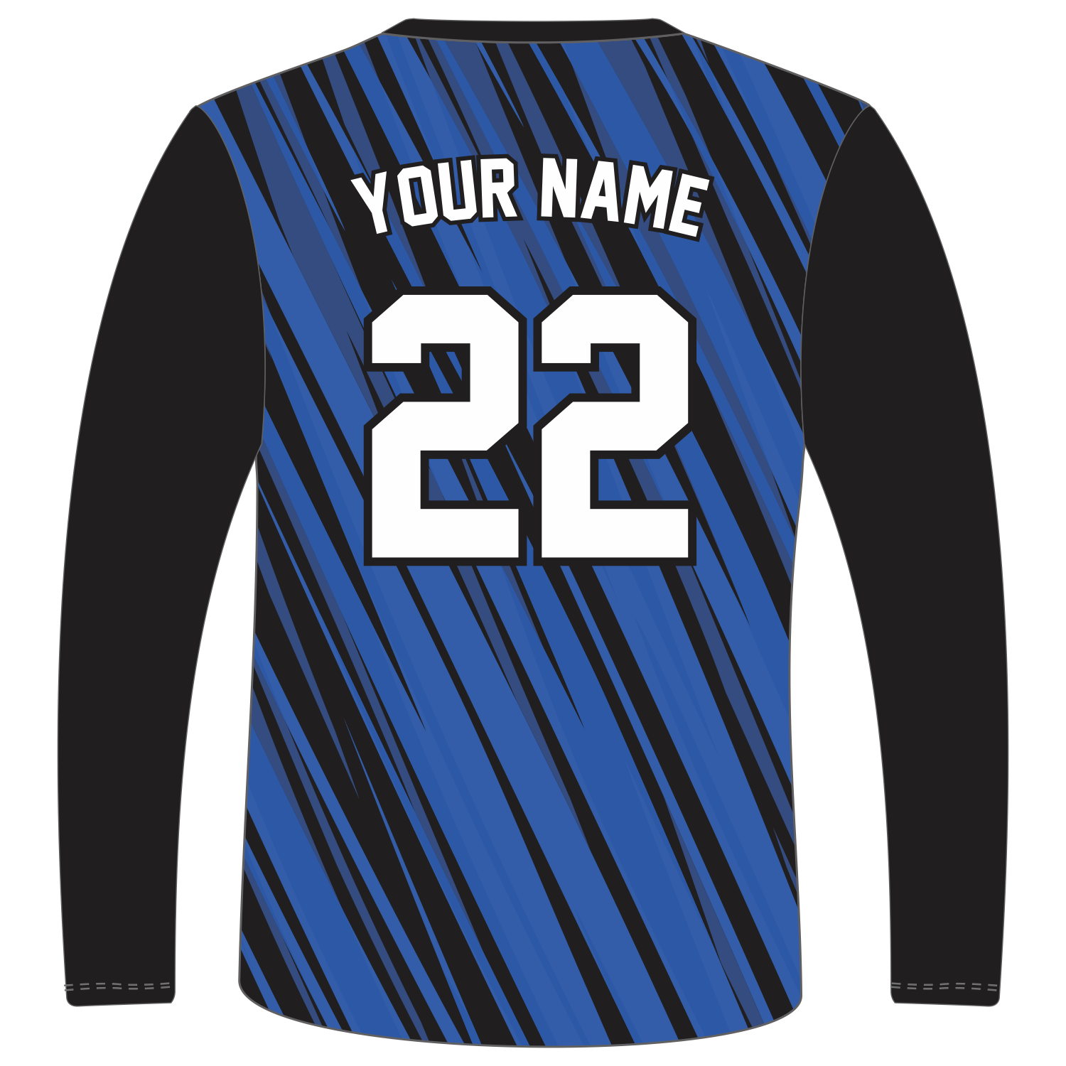 Custom Long‑Sleeve V‑Neck T‑Shirts