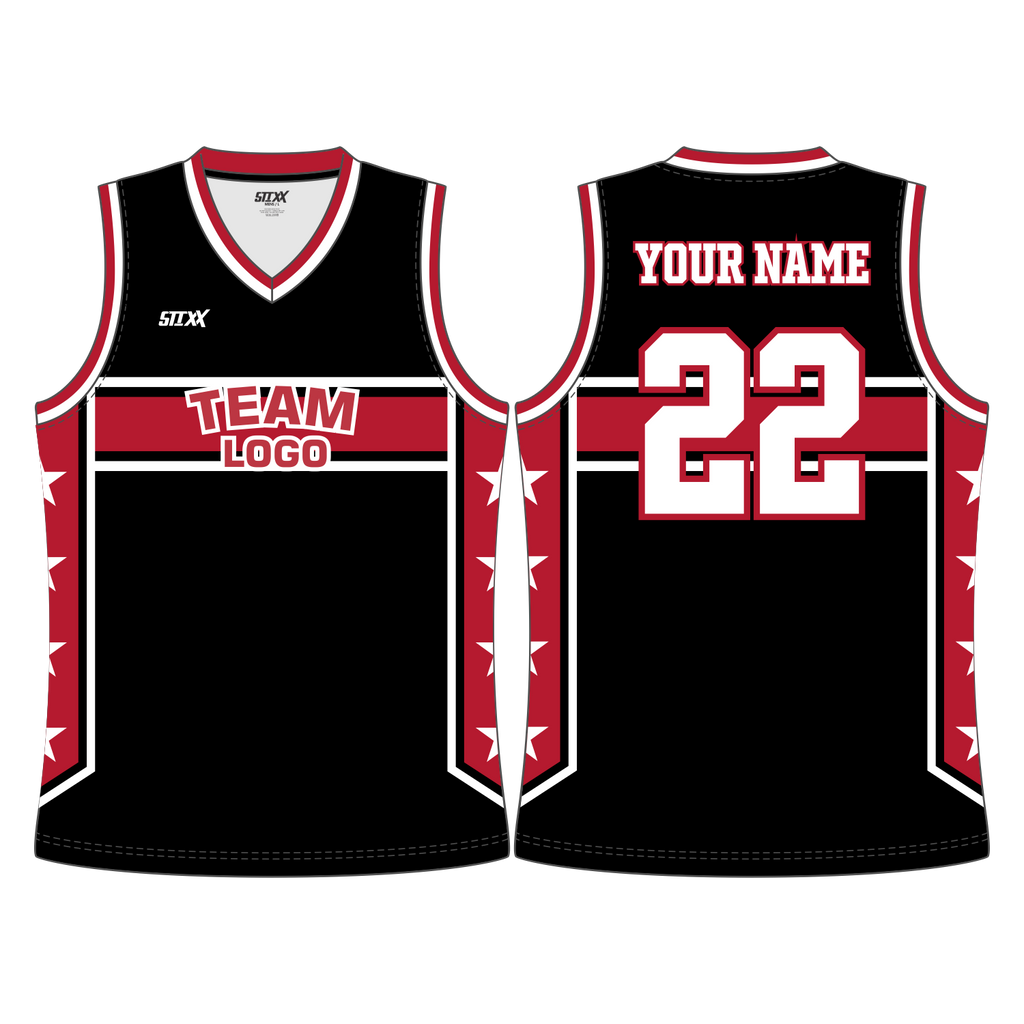 CUSTOM V-NECK BASKETBALL JERSEYS