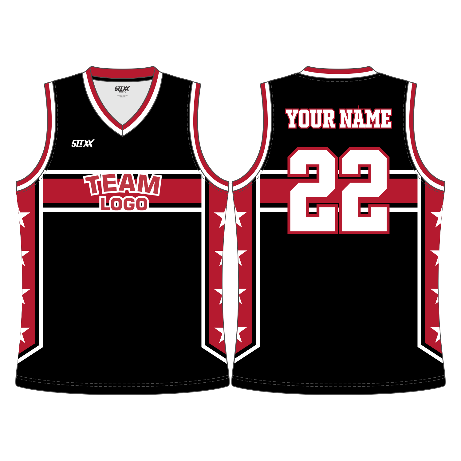 CUSTOM V-NECK BASKETBALL JERSEYS