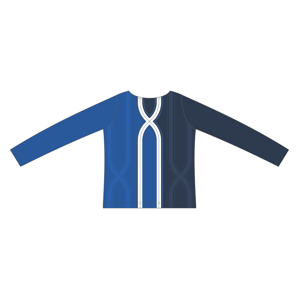 Custom Long Sleeved Crew Neck Cheerleading Shells