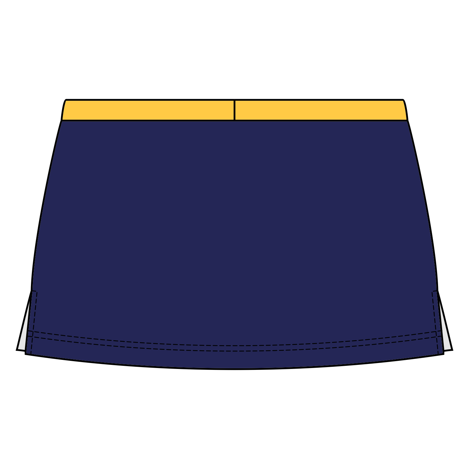 Side Vent Cheerleading Skort