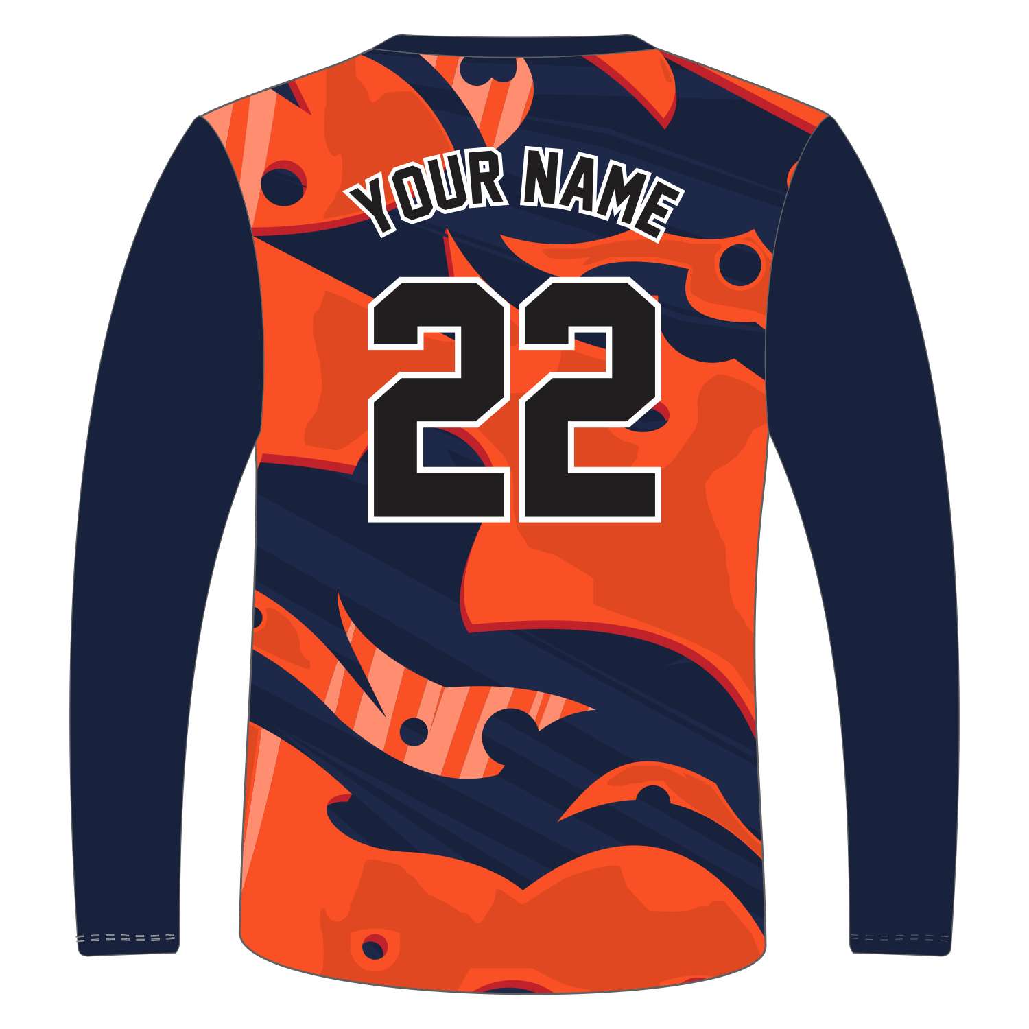 Custom Long‑Sleeve Crew Neck T‑Shirts