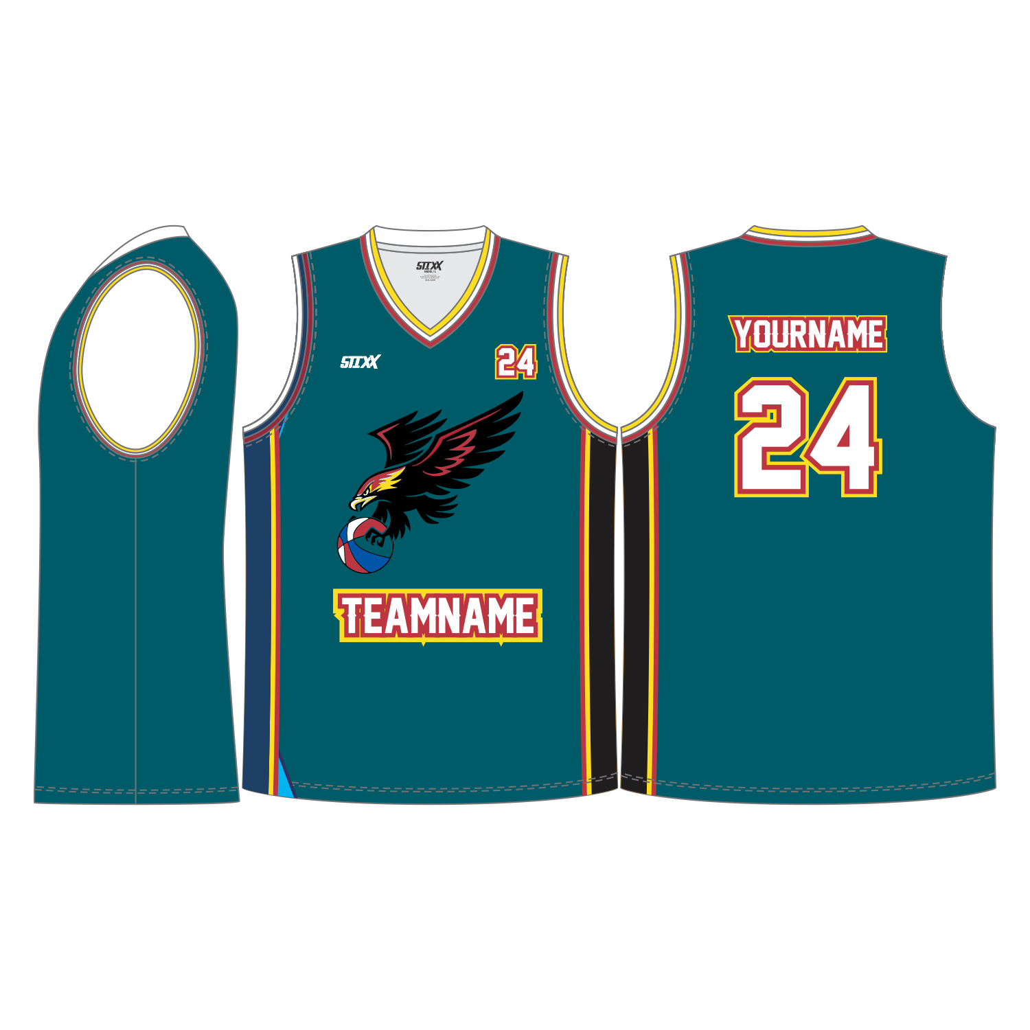 CUSTOM V-NECK BASKETBALL JERSEYS