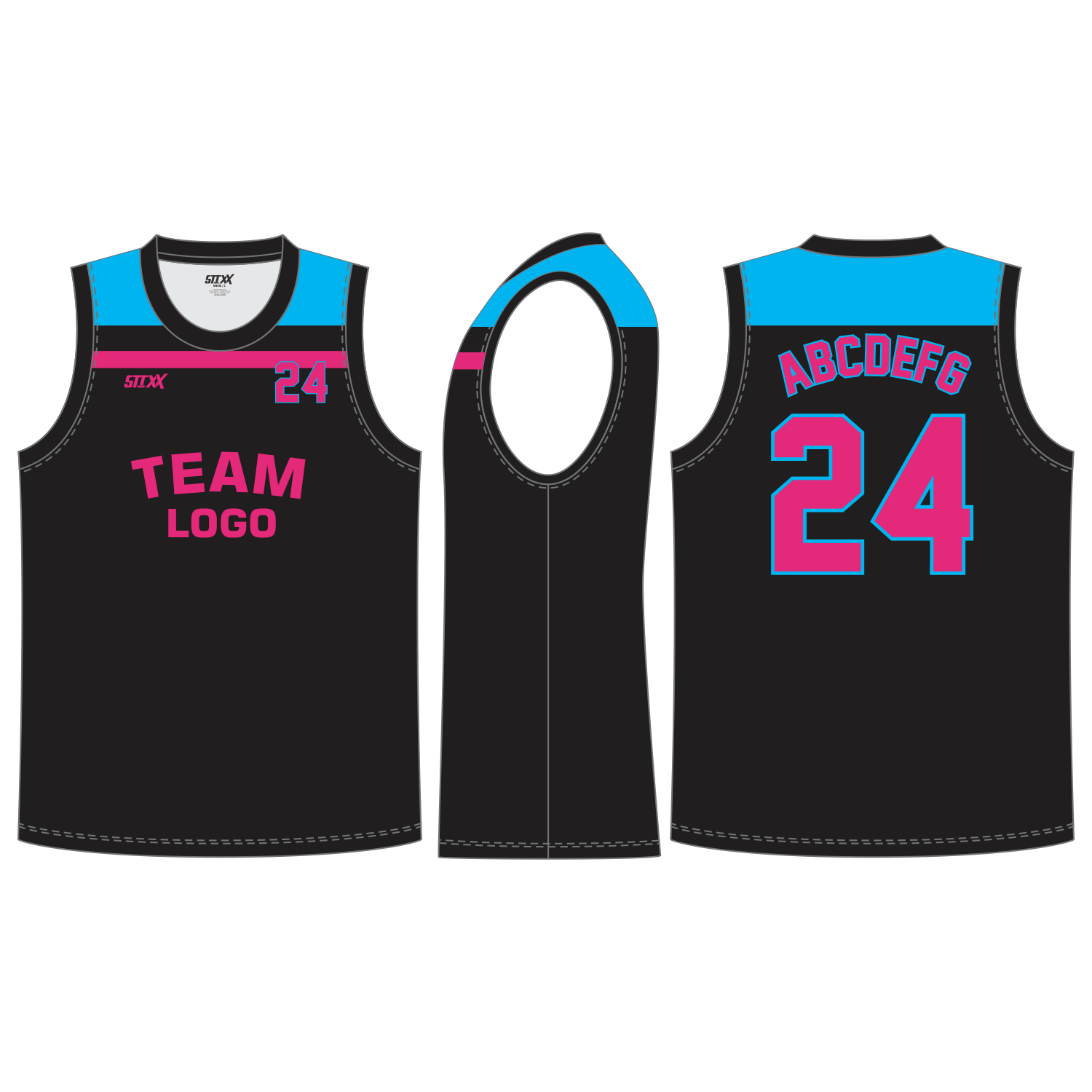 CUSTOM ROUND/CREW NECK BASKETBALL JERSEYS
