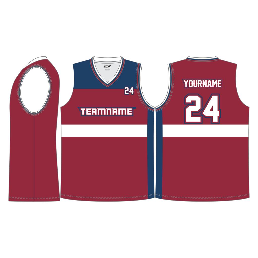 CUSTOM V-NECK BASKETBALL JERSEYS