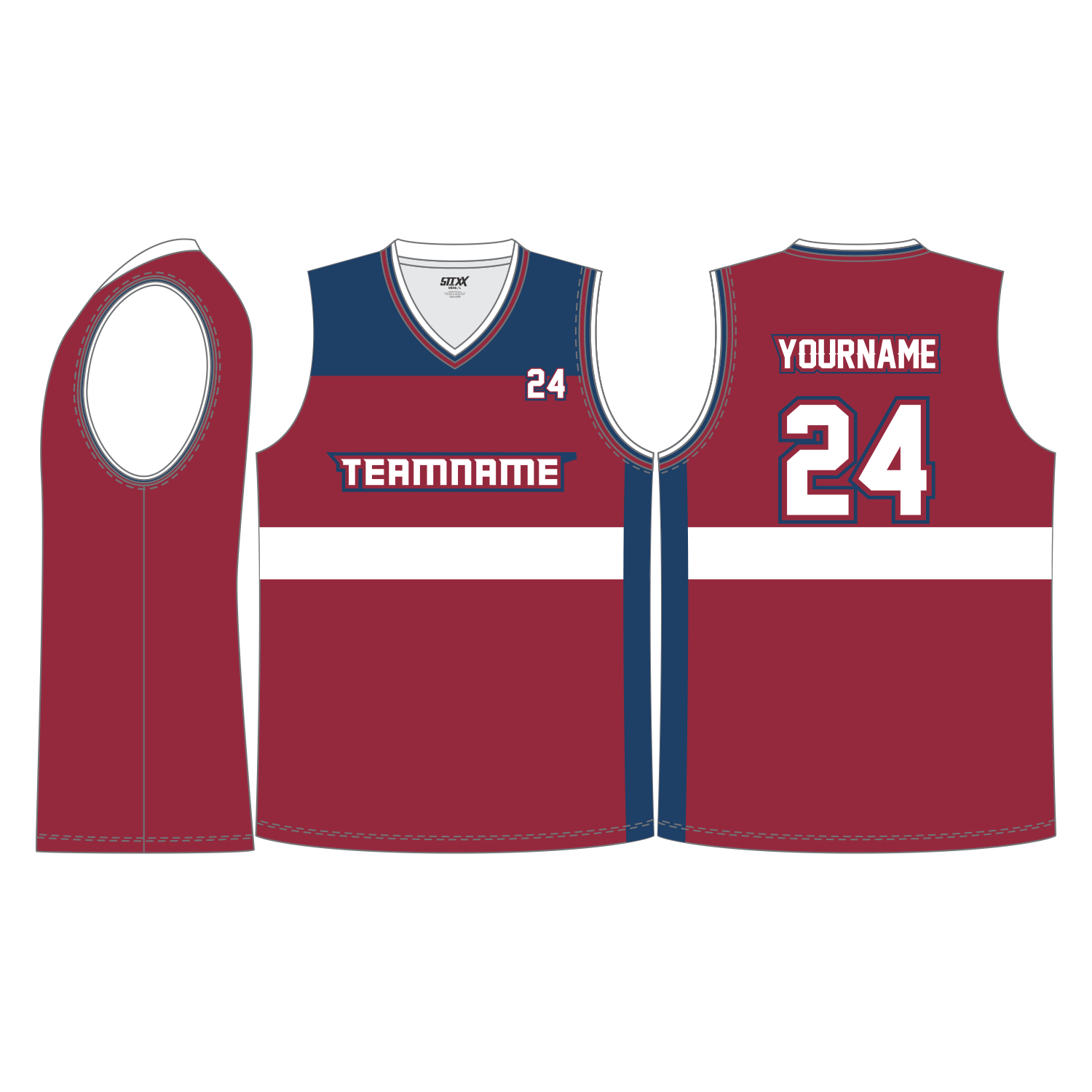 CUSTOM V-NECK BASKETBALL JERSEYS