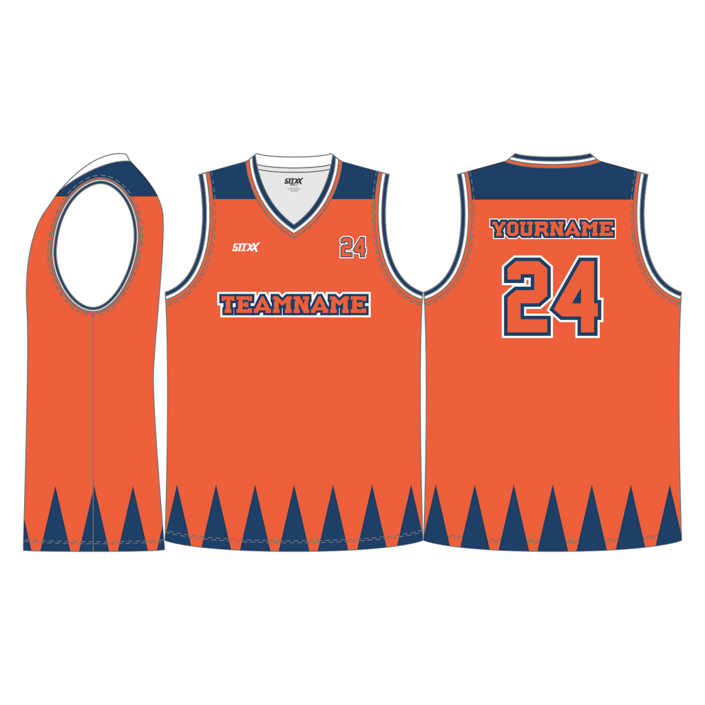 CUSTOM V-NECK BASKETBALL JERSEYS