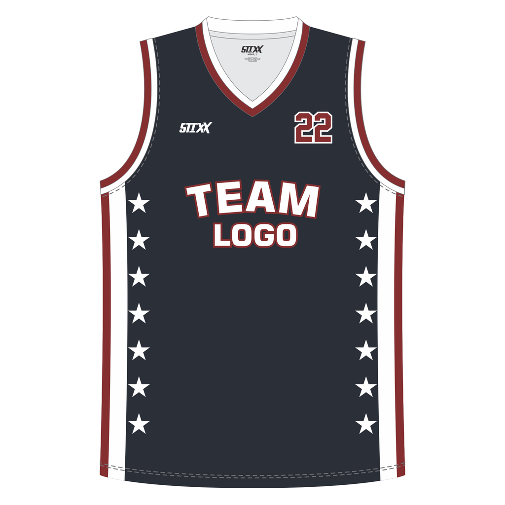 CUSTOM V-NECK BASKETBALL JERSEYS
