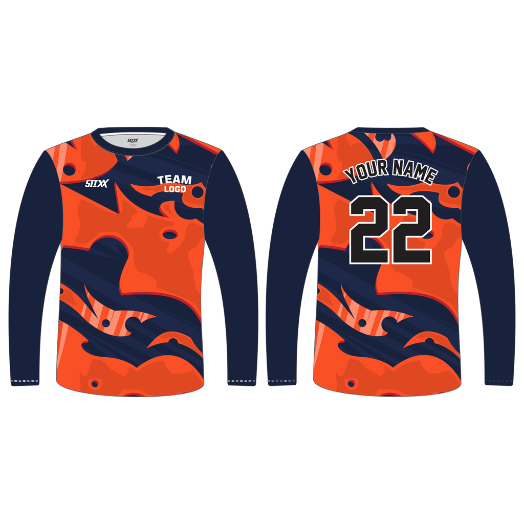 Custom Long‑Sleeve Crew Neck T‑Shirts