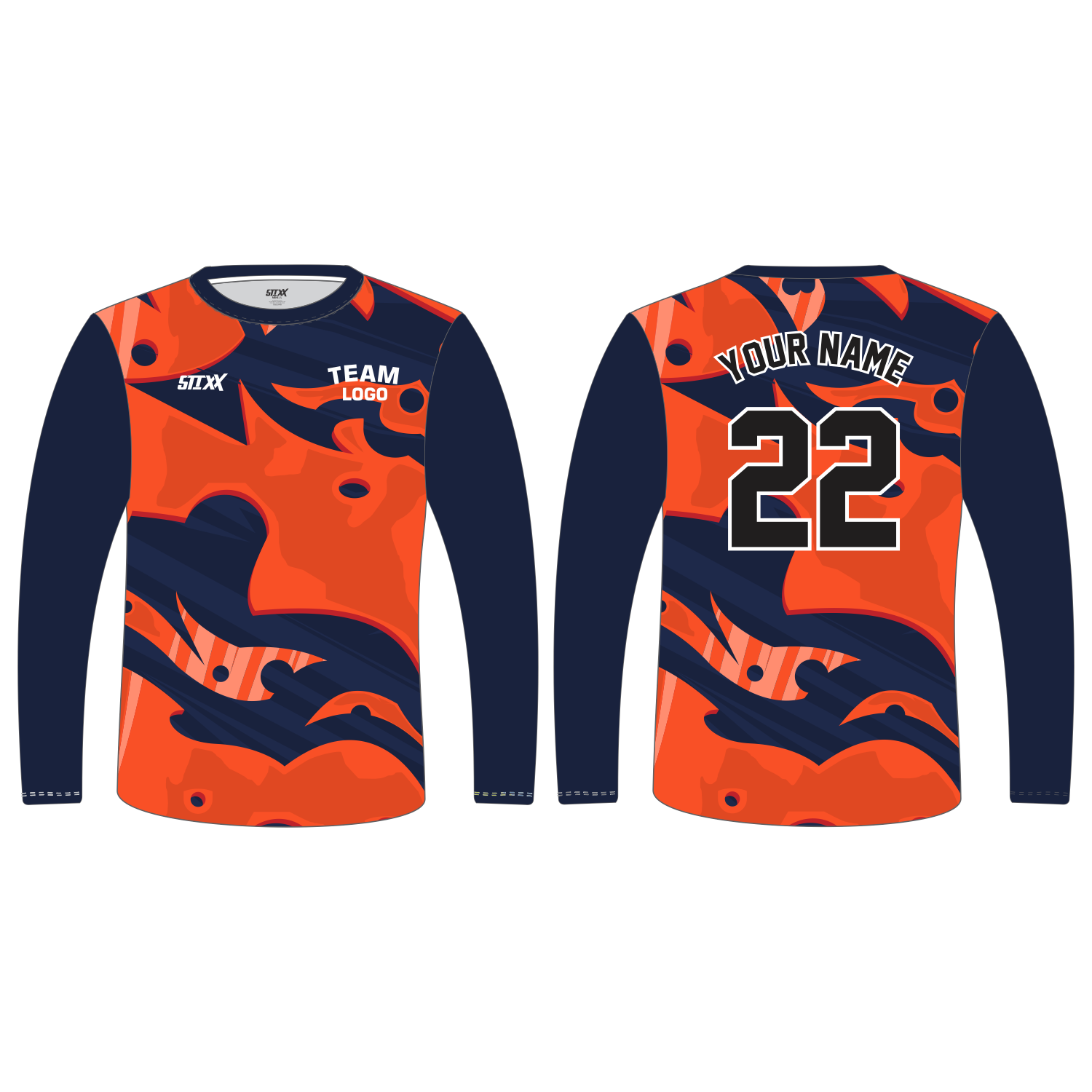 Custom Long‑Sleeve Crew Neck T‑Shirts