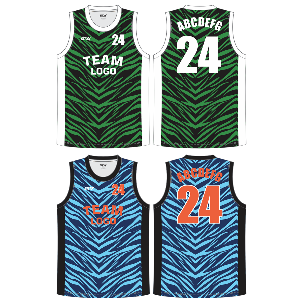 CUSTOM REVERSIBLE V-NECK BASKETBALL JERSEYS