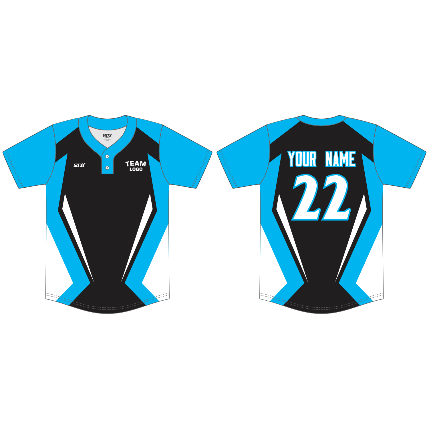 Custom 2-Button Baseball Jerseys