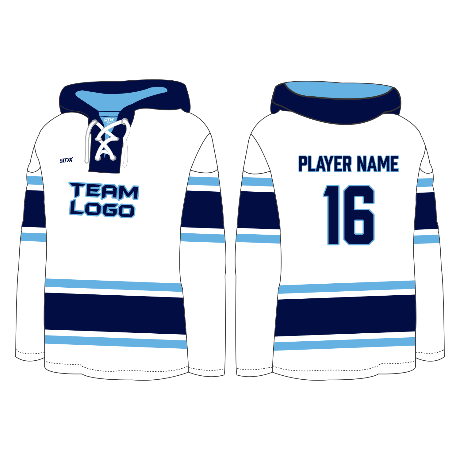 Custom Team ICE Hockey Hoodie