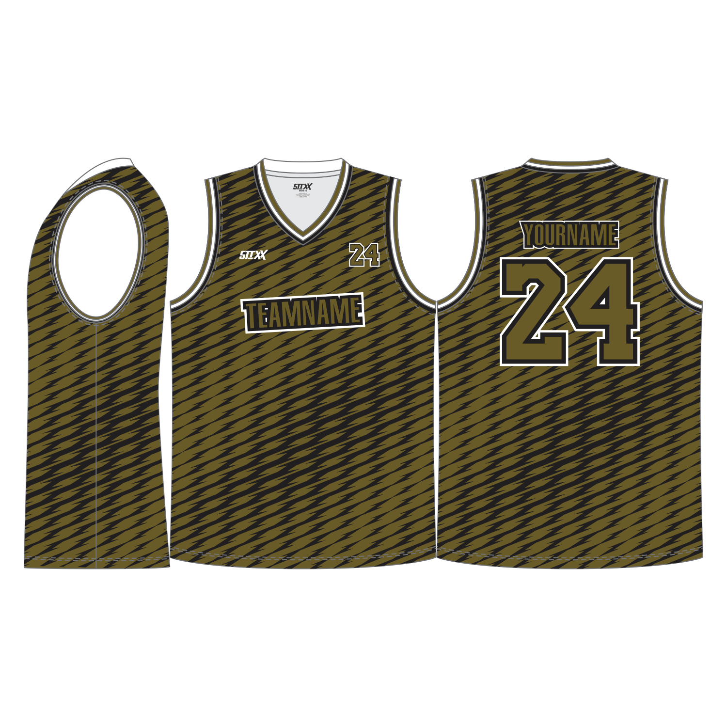 CUSTOM V-NECK BASKETBALL JERSEYS