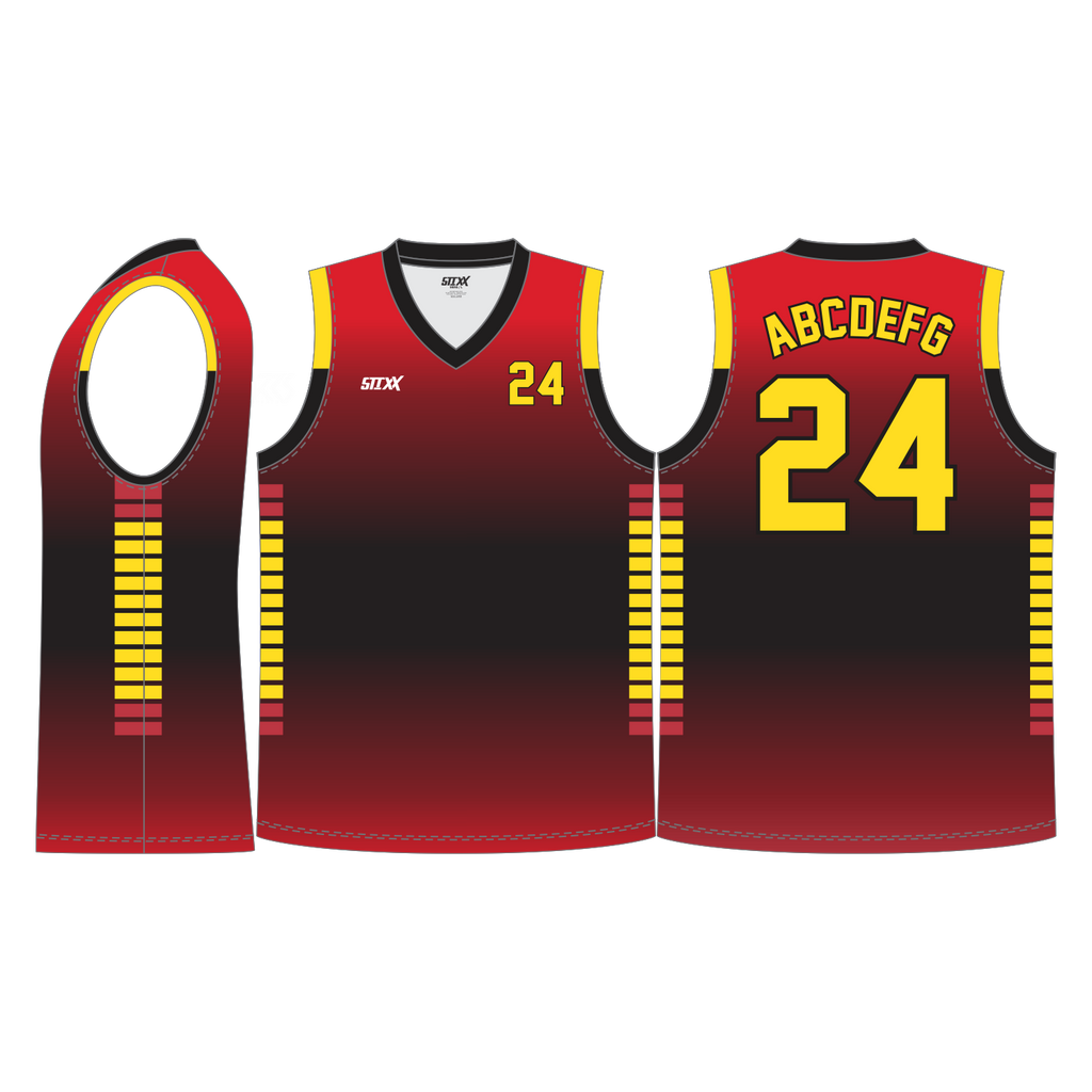 CUSTOM V-NECK BASKETBALL JERSEYS