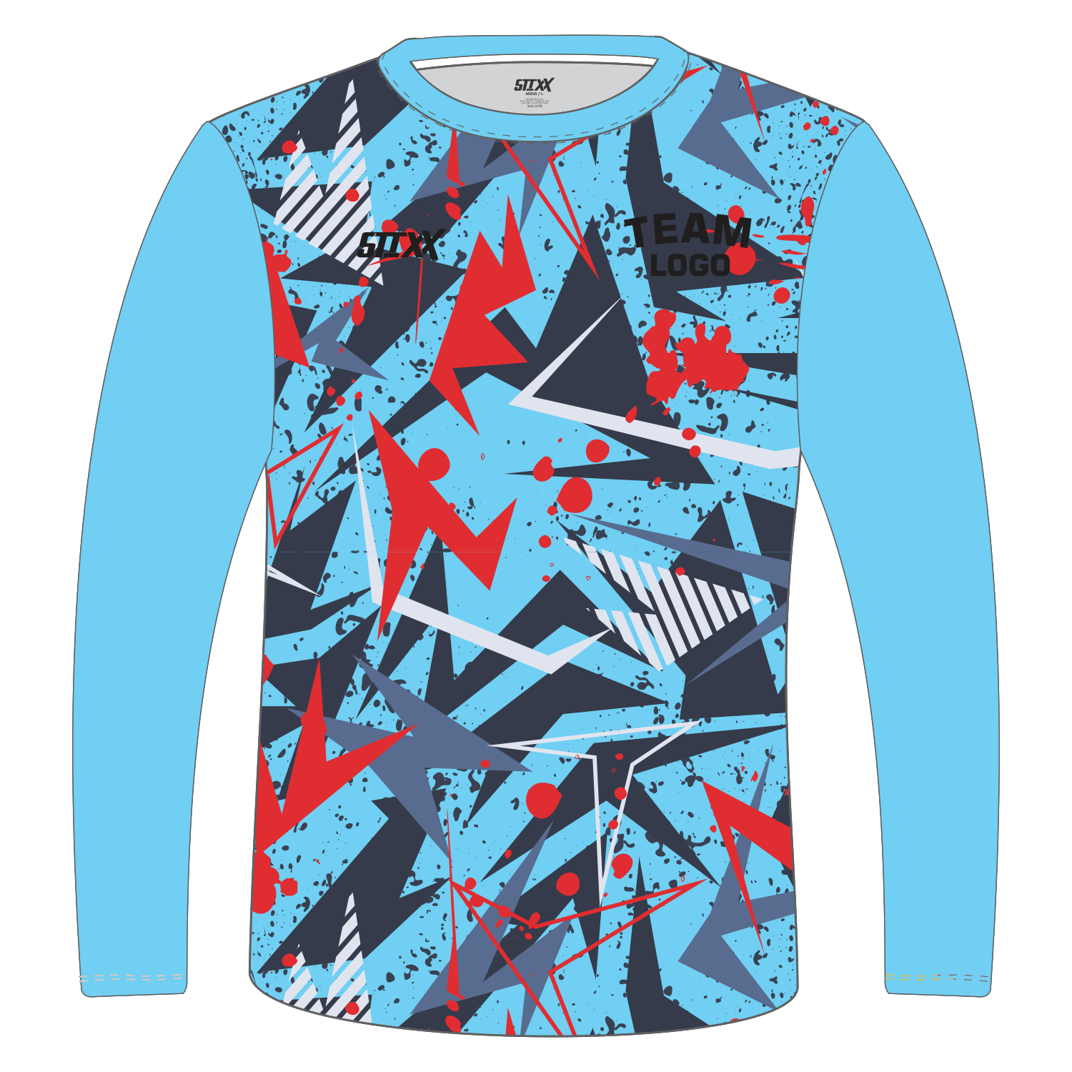 Custom Long‑Sleeve Crew Neck T‑Shirts
