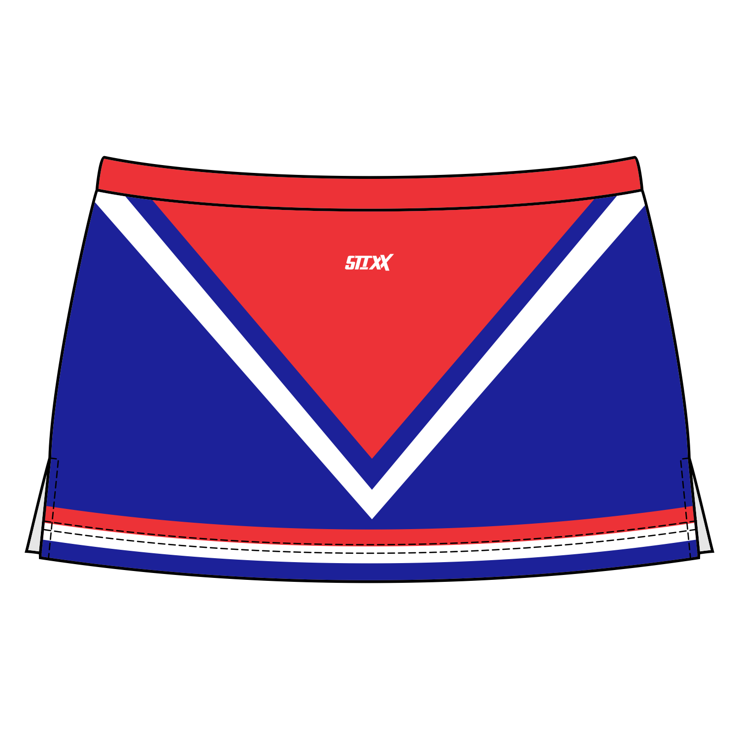 Side Vent Cheerleading Skort
