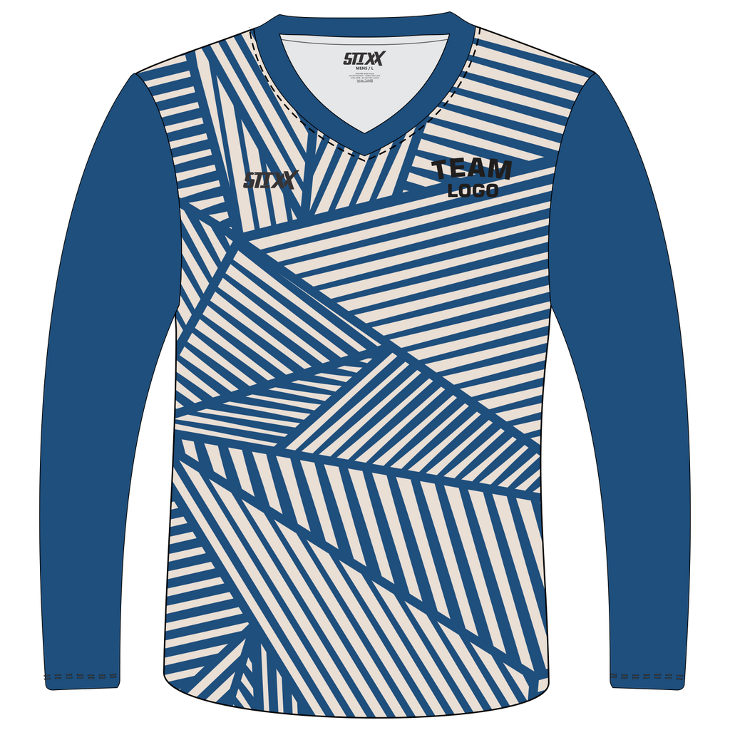 Custom Long‑Sleeve V‑Neck T‑Shirts