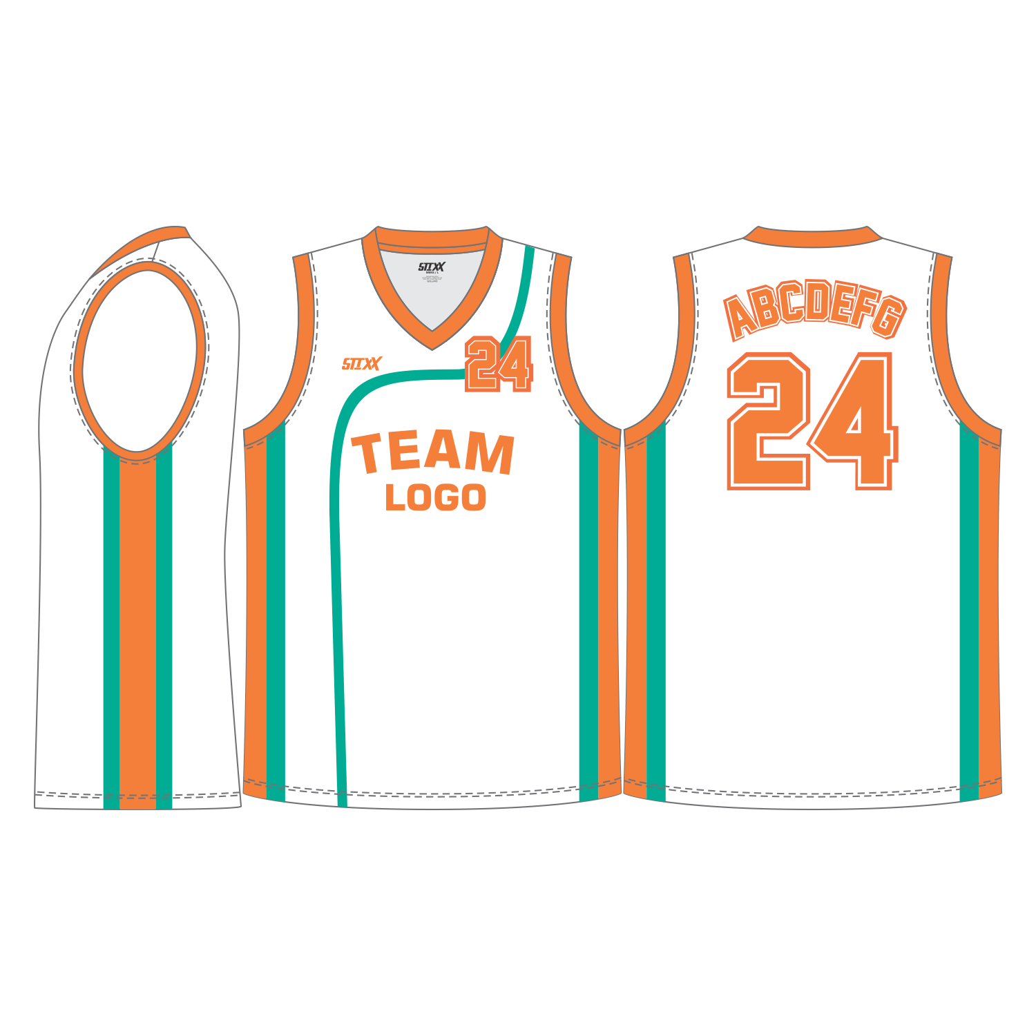 CUSTOM V-NECK BASKETBALL JERSEYS
