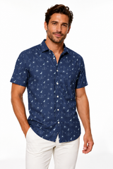 BLUE GOLF BUTTON DOWN