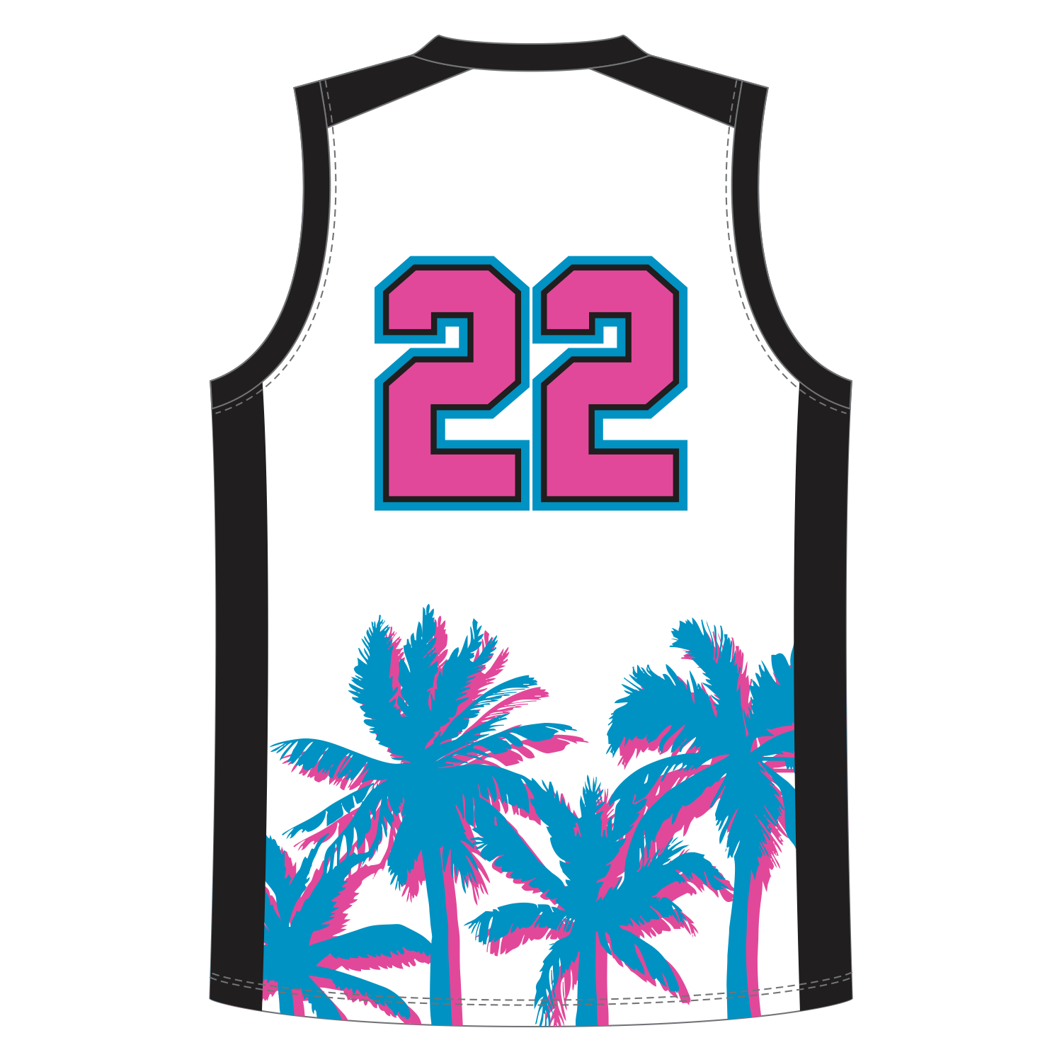 CUSTOM V-NECK BASKETBALL JERSEYS