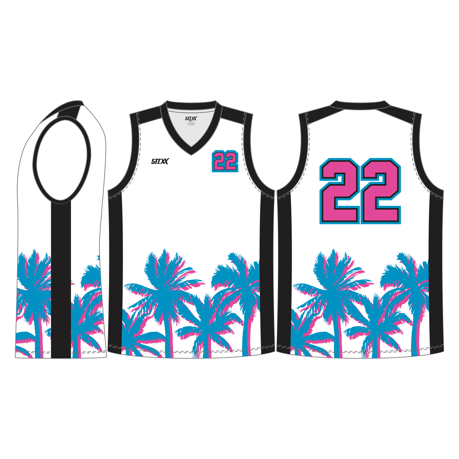 CUSTOM V-NECK BASKETBALL JERSEYS