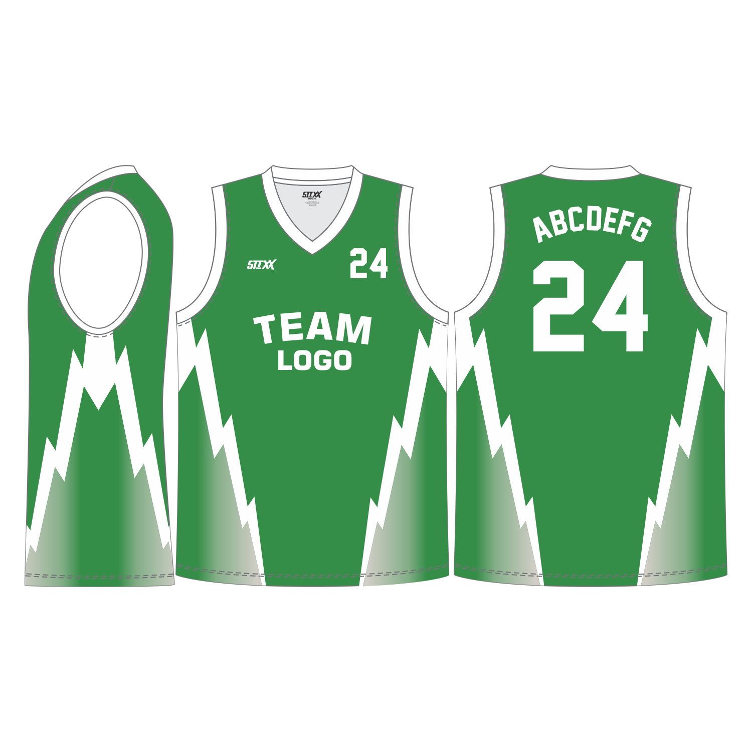 CUSTOM V-NECK BASKETBALL JERSEYS