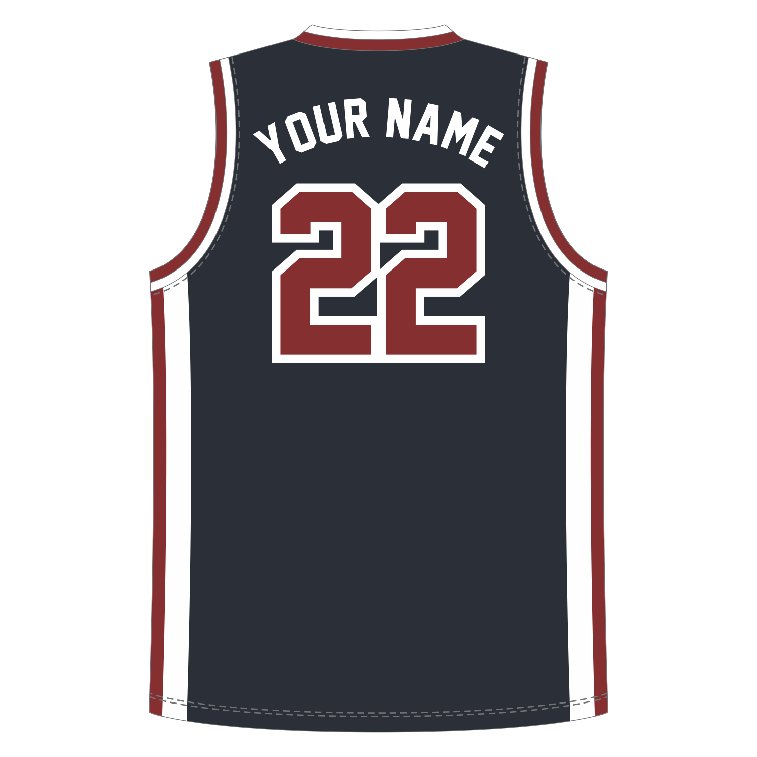 CUSTOM V-NECK BASKETBALL JERSEYS