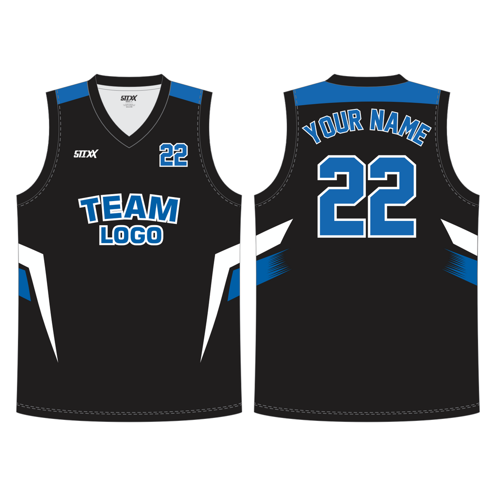CUSTOM REVERSIBLE V-NECK BASKETBALL JERSEYS