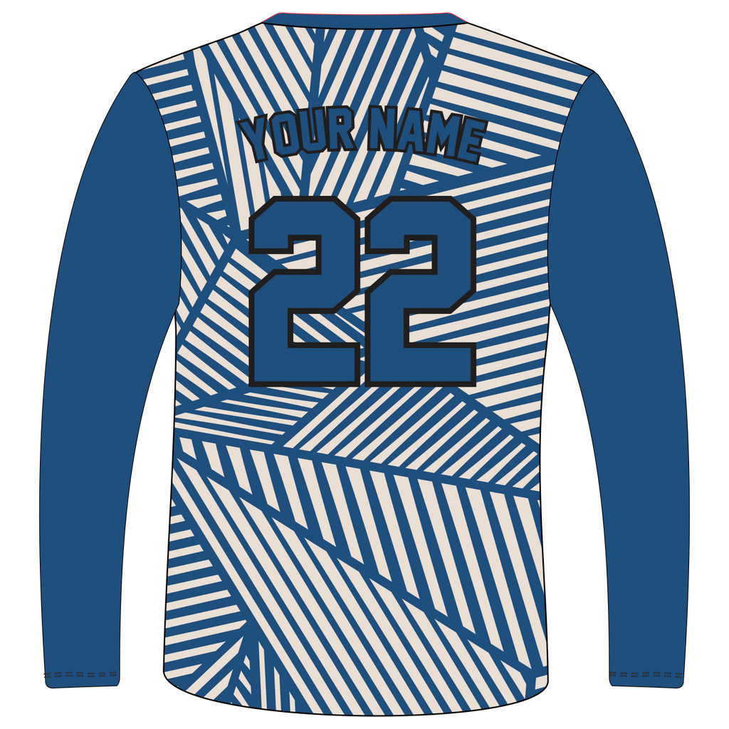 Custom Long‑Sleeve V‑Neck T‑Shirts