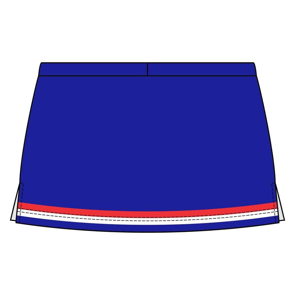 Side Vent Cheerleading Skort