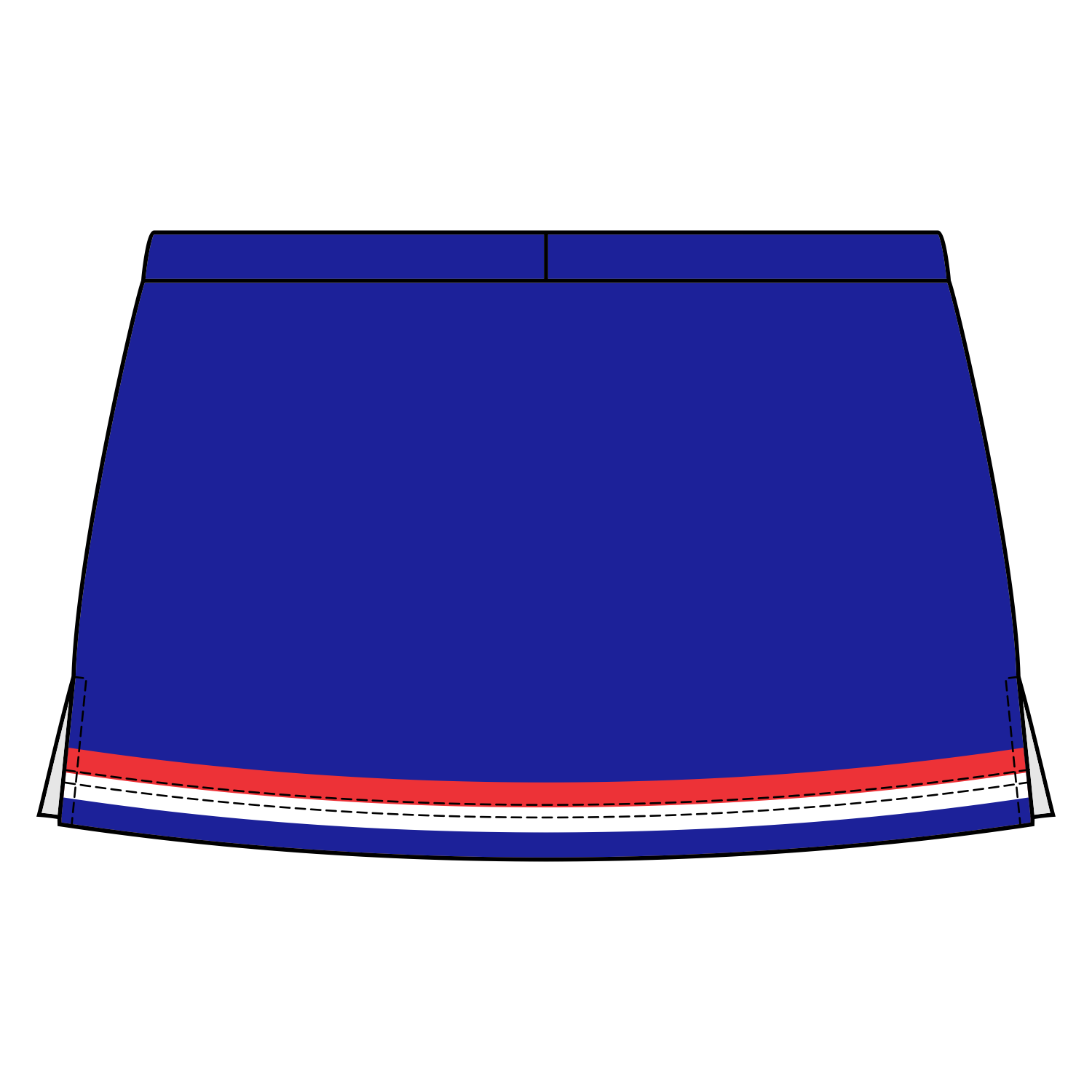 Side Vent Cheerleading Skort