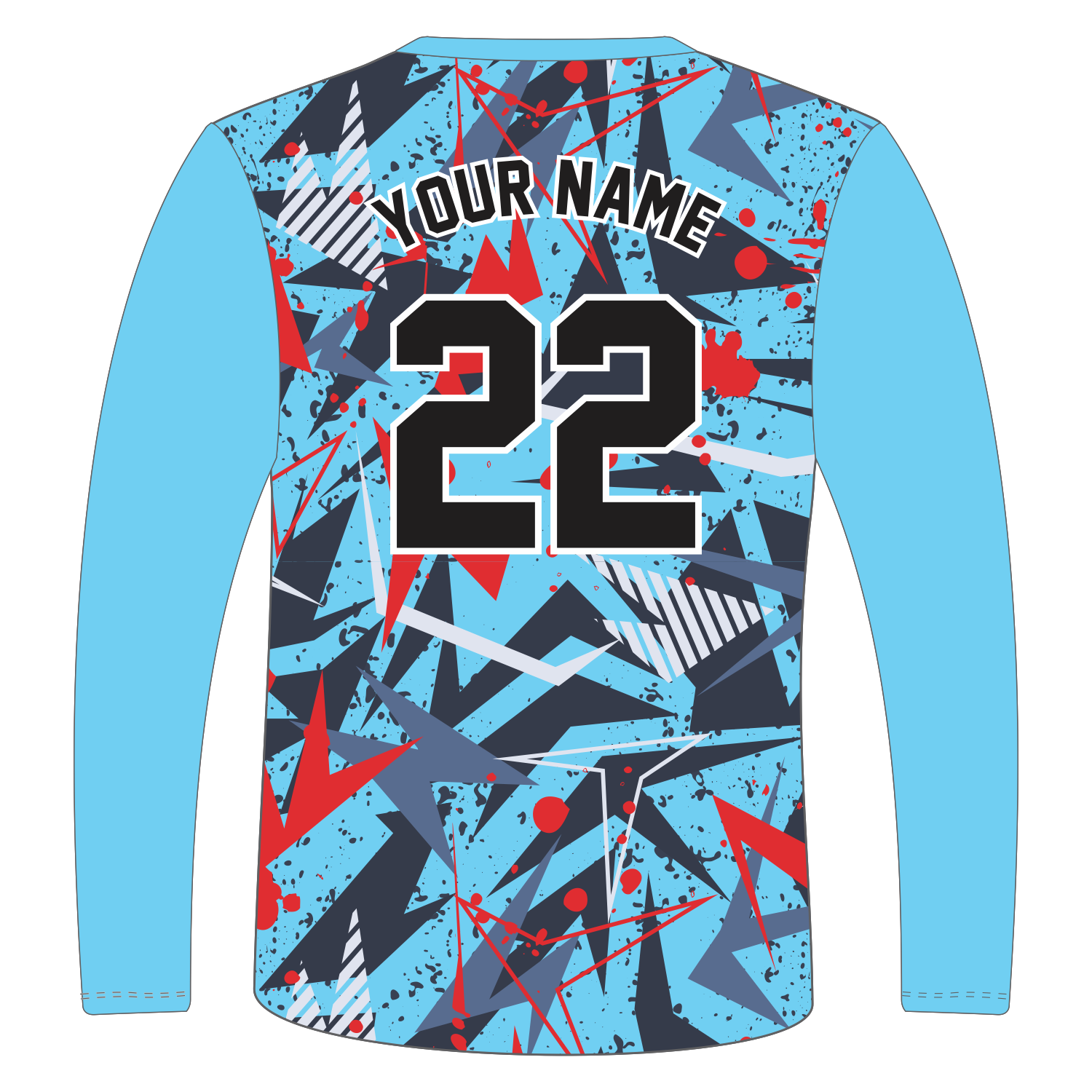 Custom Long‑Sleeve Crew Neck T‑Shirts