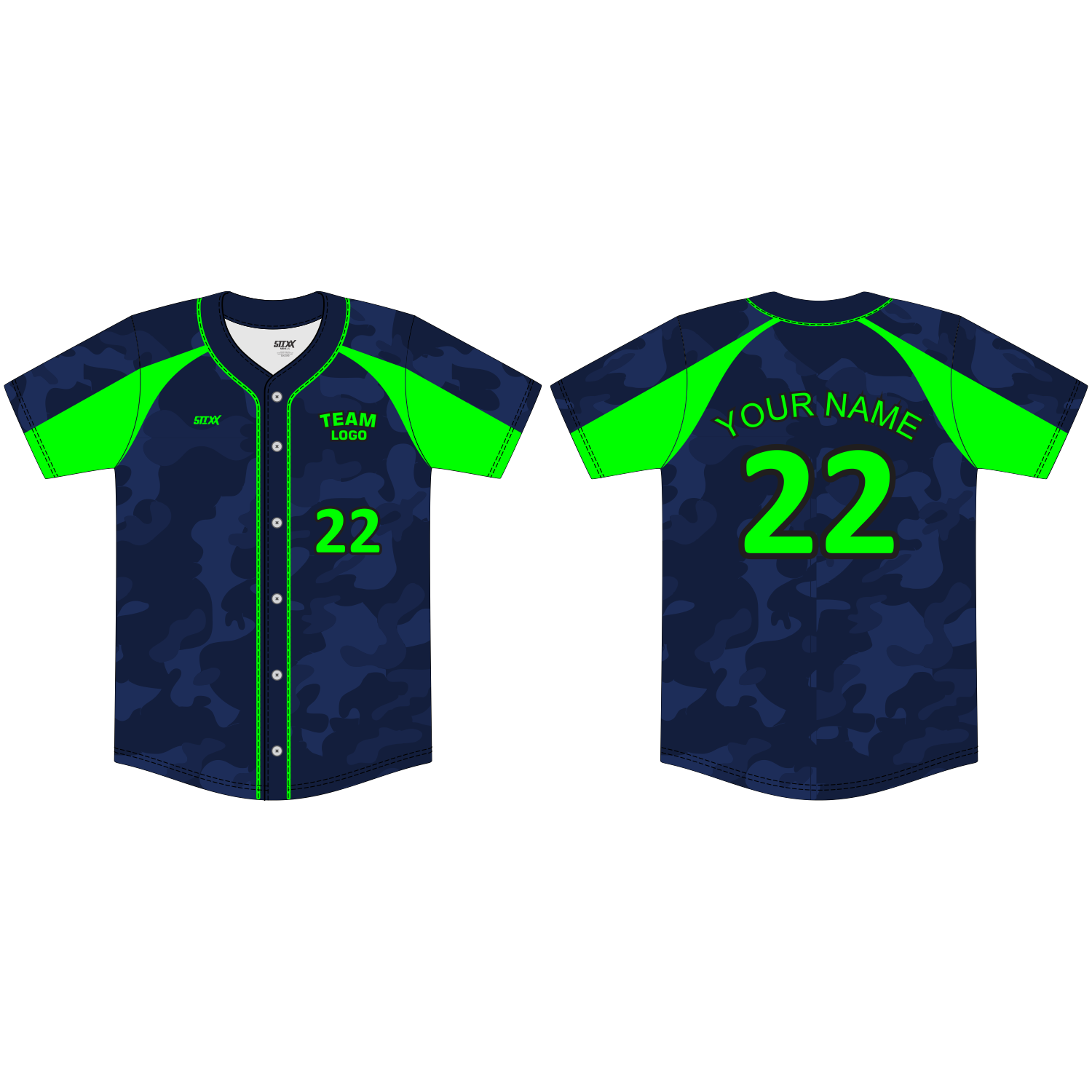 Custom Button-Down Baseball Jerseys