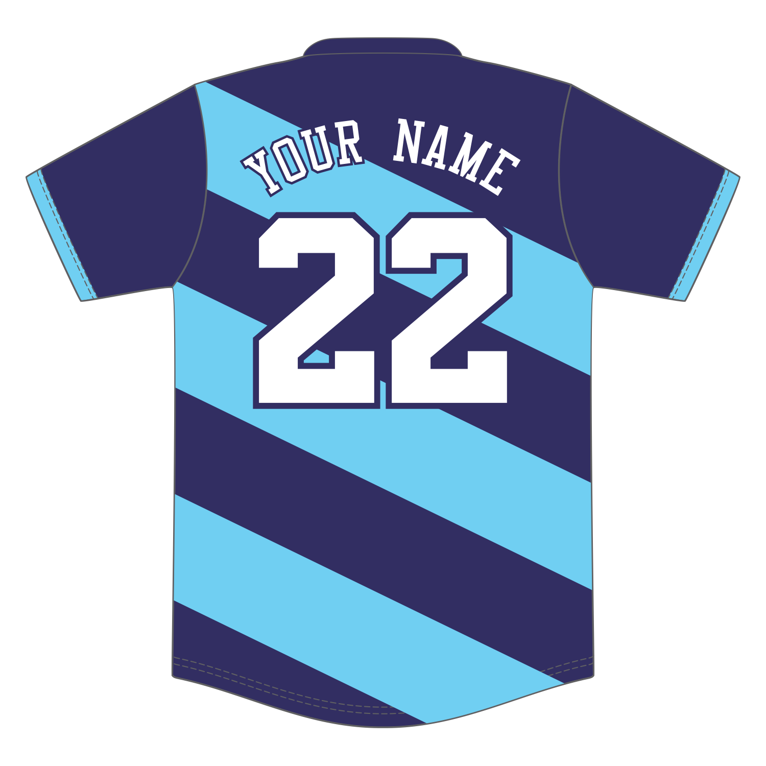 Custom V-Neck Baseball Jersey