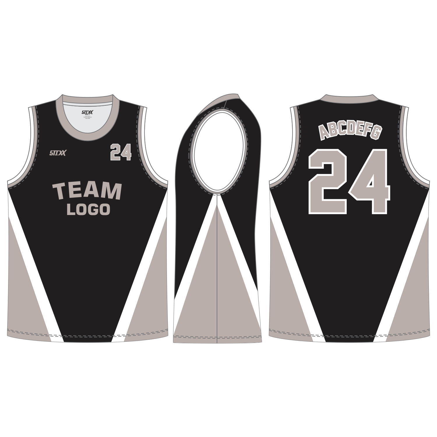 CUSTOM ROUND/CREW NECK BASKETBALL JERSEYS