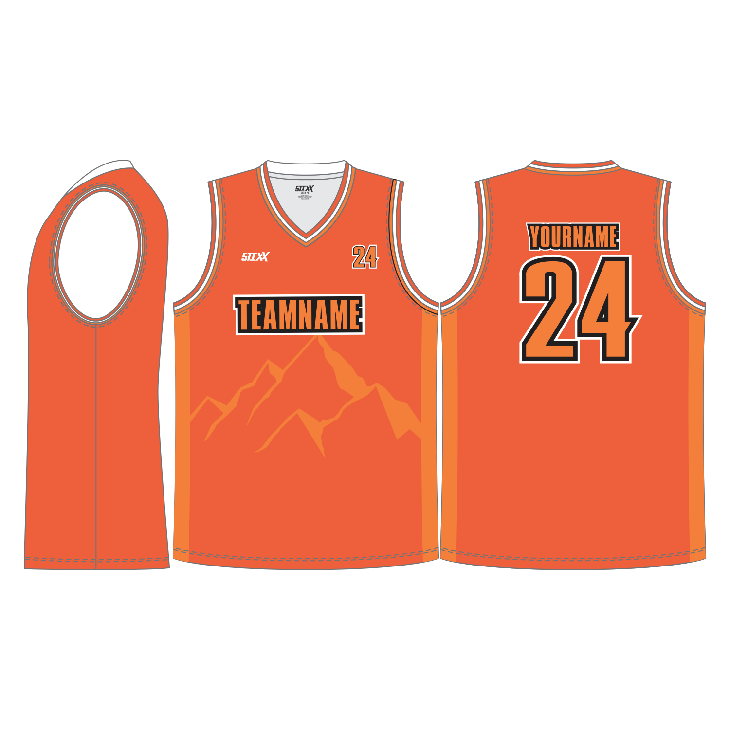 CUSTOM V-NECK BASKETBALL JERSEYS