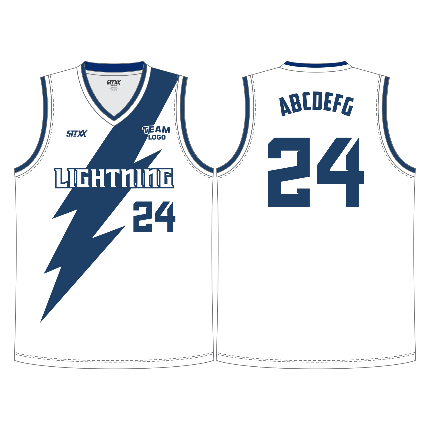 CUSTOM V-NECK BASKETBALL JERSEYS