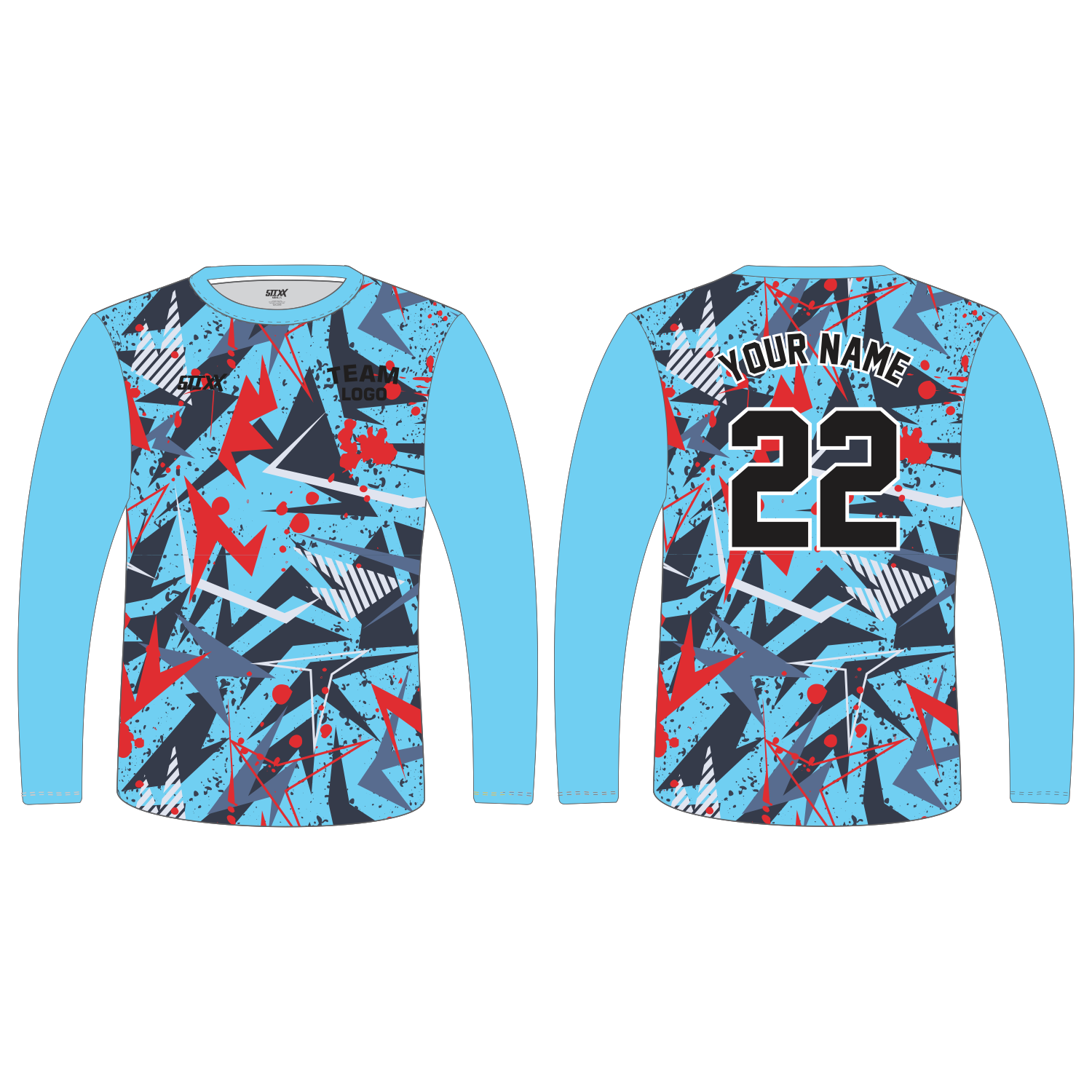 Custom Long‑Sleeve Crew Neck T‑Shirts