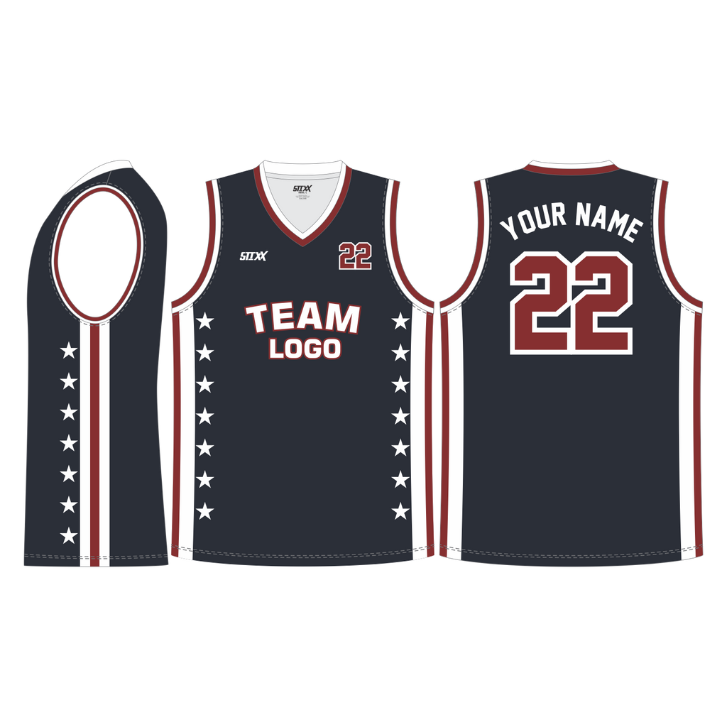 CUSTOM V-NECK BASKETBALL JERSEYS