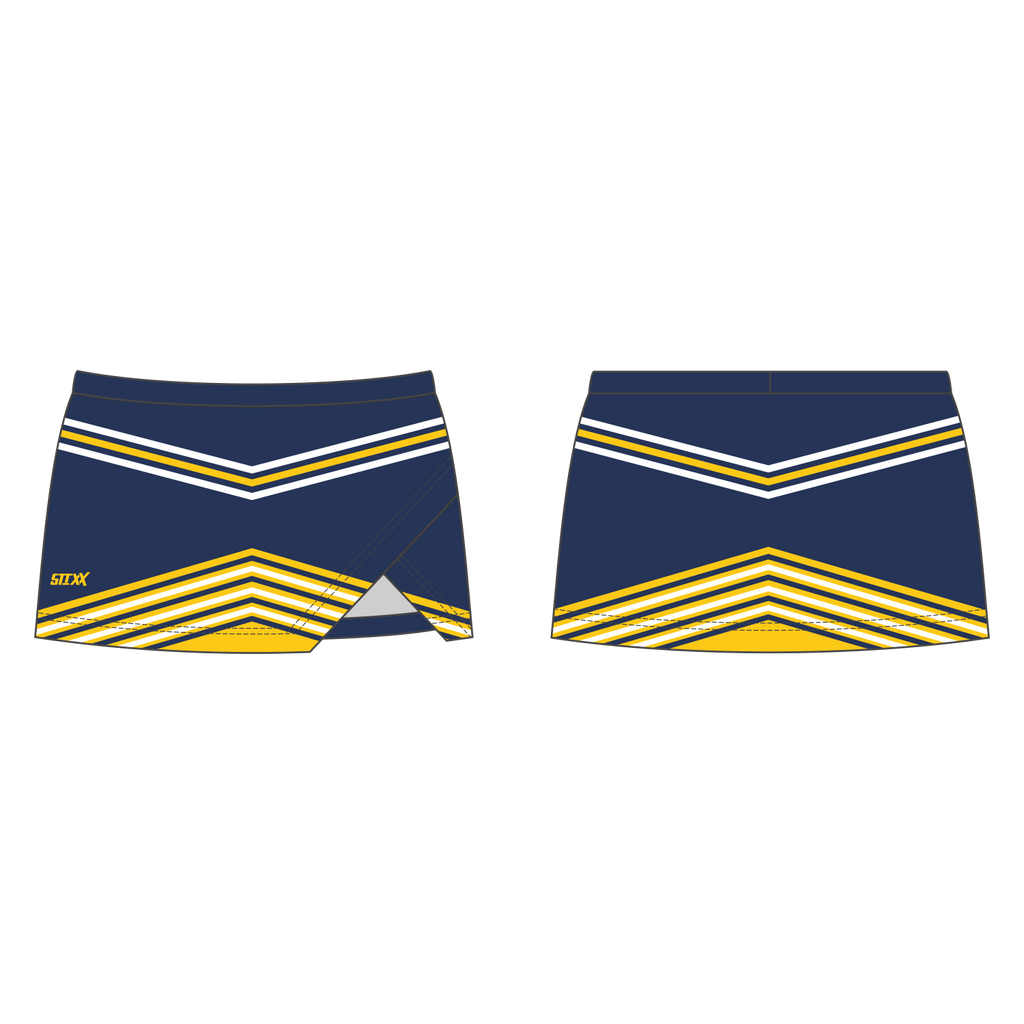 Custom Crossover Vent Cheerleading Skirts